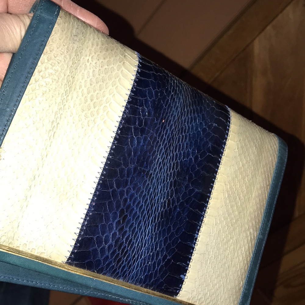 Lot of 8 vintage Snakeskin and Leather purses never used or barely used! - Picture 9 of 12